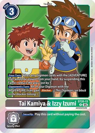 Image of Tai Kamiya & Izzy Izumi (ST20-13) - Starter Deck 20: Protector of Light Foil