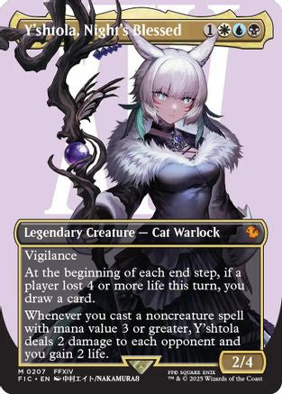 Image of Y'shtola, Night's Blessed (Borderless) (FIC-207) - Commander: FINAL FANTASY Foil