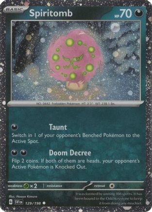 Image of Spiritomb 129/198  - Holofoil Miscellaneous Cards & Products - Uncommon