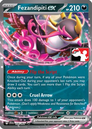 Image of Fezandipiti ex 038/064  - Holofoil Prize Pack Series Cards - Double Rare