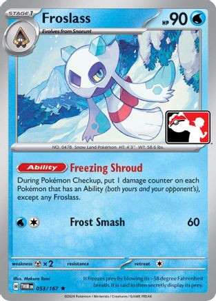 Image of Froslass 053/167  Prize Pack Series Cards - Rare