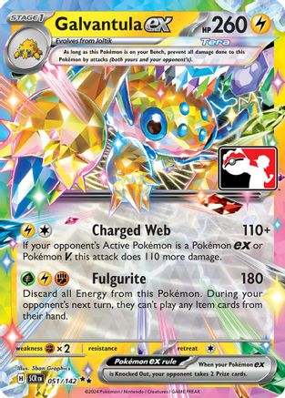 Image of Galvantula ex 051/142  - Holofoil Prize Pack Series Cards - Double Rare