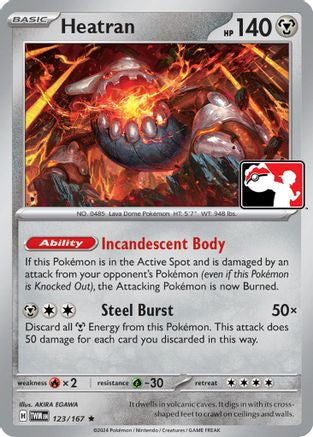 Image of Heatran 123  - Holofoil Prize Pack Series Cards - Rare