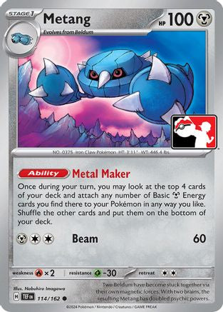 Image of Metang 114/162  - Holofoil Prize Pack Series Cards - Common