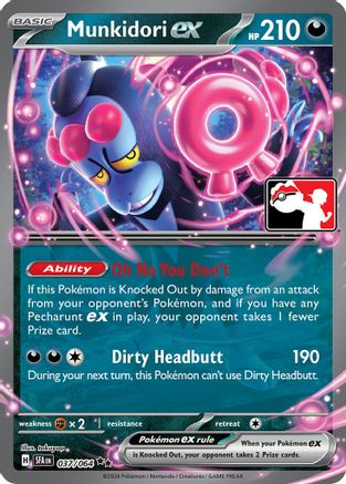 Image of Munkidori ex 037/064  - Holofoil Prize Pack Series Cards - Double Rare