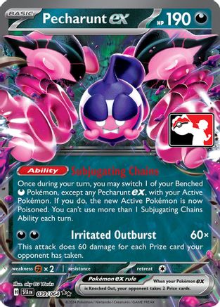 Image of Pecharunt ex 039  - Holofoil Prize Pack Series Cards - Double Rare