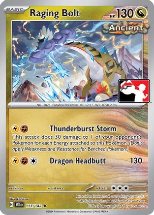 Image of Raging Bolt 111/142  Prize Pack Series Cards - Rare