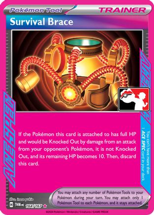 Image of Survival Brace 164  - Holofoil Prize Pack Series Cards - ACE SPEC Rare