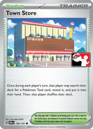 Image of Town Store 196/197  - Holofoil Prize Pack Series Cards - Common
