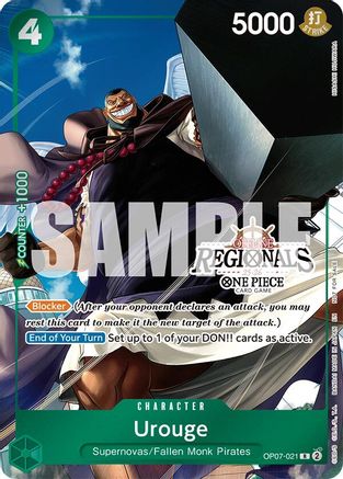 Image of Urouge (Regional Participation Pack 2025 Vol.1) (OP07-021) - One Piece Promotion Cards