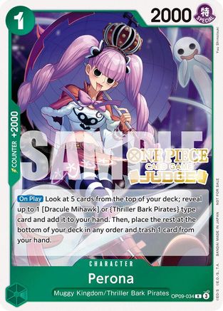 Image of Perona (Judge Pack Vol. 5) (OP09-034) - One Piece Promotion Cards Foil