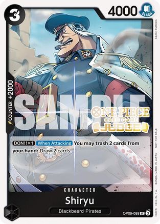 Image of Shiryu (Judge Pack Vol. 5) (OP09-088) - One Piece Promotion Cards Foil