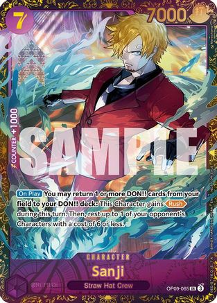 Image of Sanji (Championship 25-26 Regionals Season 1) (OP09-065) - One Piece Promotion Cards Foil