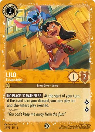 Image of Lilo - Escape Artist (25) - Disney Lorcana Promo Cards Holofoil