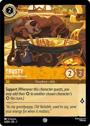 Image of Trusty - Loyal Bloodhound (6/204) - Archazias Island Cold Foil