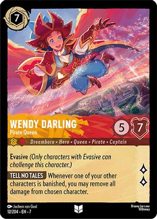 Image of Wendy Darling - Pirate Queen (12/204) - Archazias Island Cold Foil