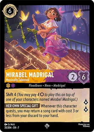 Image of Mirabel Madrigal - Musically Talented (35/204) - Archazias Island Cold Foil