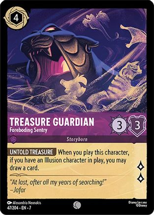 Image of Treasure Guardian - Foreboding Sentry (47/204) - Archazias Island Cold Foil