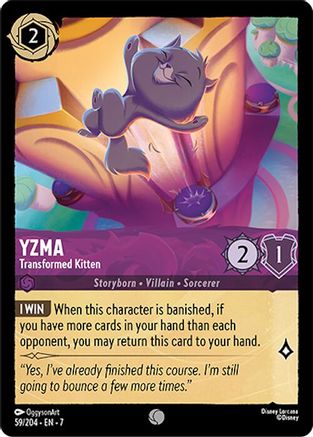 Image of Yzma - Transformed Kitten (59/204) - Archazias Island Cold Foil