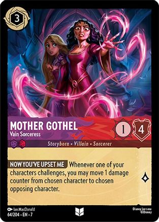 Image of Mother Gothel - Vain Sorceress (64/204) - Archazias Island Cold Foil