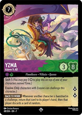 Image of Yzma - Above It All (68/204) - Archazias Island Cold Foil