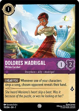 Image of Dolores Madrigal - Within Earshot (78/204) - Archazias Island Cold Foil