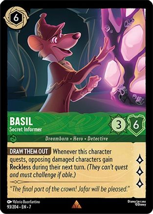 Image of Basil - Secret Informer (93/204) - Archazias Island Cold Foil