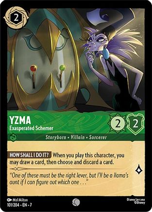 Image of Yzma - Exasperated Schemer (101/204) - Archazias Island Cold Foil