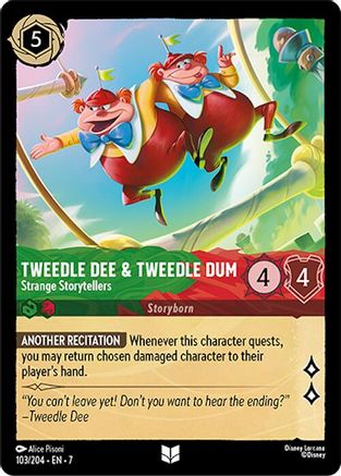 Image of Tweedledee & Tweedledum - Strange Storytellers (103/204) - Archazias Island Cold Foil