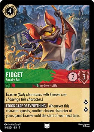 Image of Fidget - Sneaky Bat (106/204) - Archazias Island