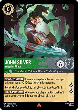Image of John Silver - Vengeful Pirate (109/204) - Archazias Island