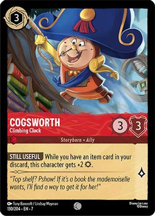 Image of Cogsworth - Climbing Clock (130/204) - Archazias Island Cold Foil