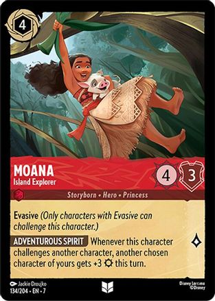 Image of Moana - Island Explorer (134/204) - Archazias Island Cold Foil