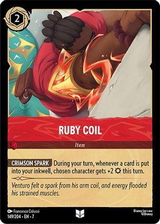 Image of Ruby Coil (149/204) - Archazias Island Cold Foil