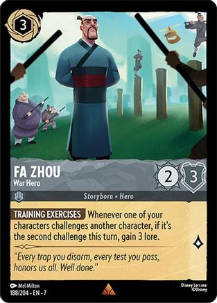 Image of Fa Zhou - War Hero (188/204) - Archazias Island Cold Foil