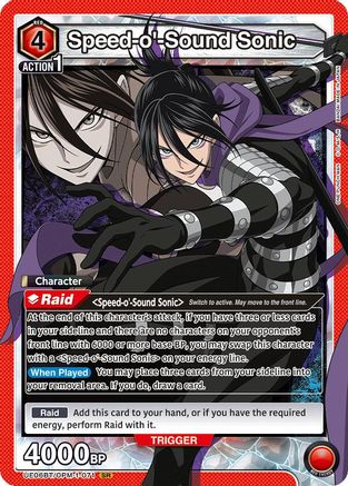 Image of Speed-o'-Sound Sonic (071) (UE06BT/OPM-1-071) - UE06BT One Punch Man Foil