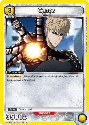 Image of Genos (101) (UE06ST/OPM-1-101) - UE06ST One Punch Man Starter Deck