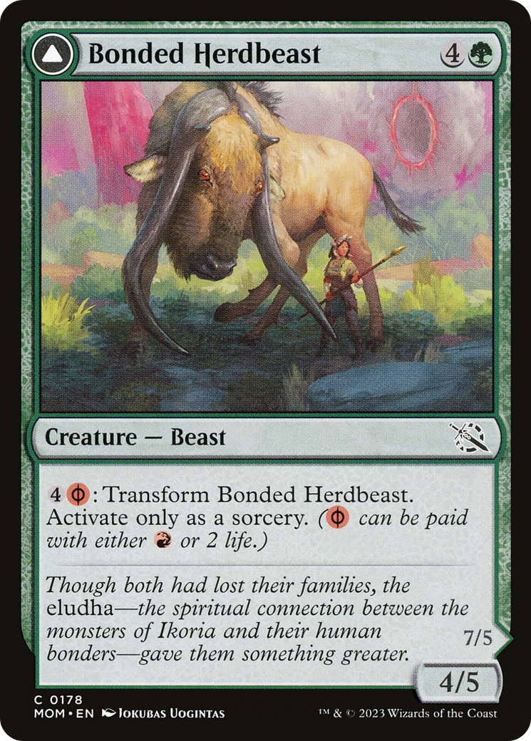 Image of Bonded Herdbeast (MOM-178) - March of the Machine Foil