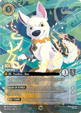 Image of Bolt - Superdog (Enchanted) (207/204) - Archazias Island Holofoil
