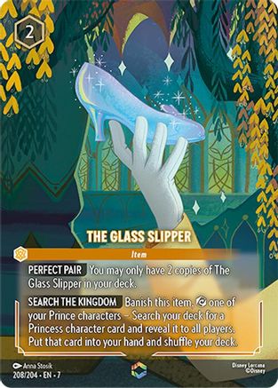 Image of The Glass Slipper (Enchanted) (208/204) - Archazias Island Holofoil