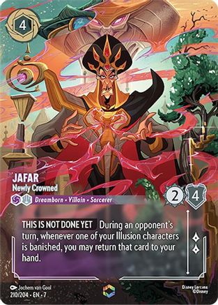 Image of Jafar - Newly Crowned (Enchanted) (210/204) - Archazias Island Holofoil