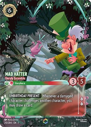 Image of Mad Hatter - Unruly Eccentric (Enchanted) (213/204) - Archazias Island Holofoil