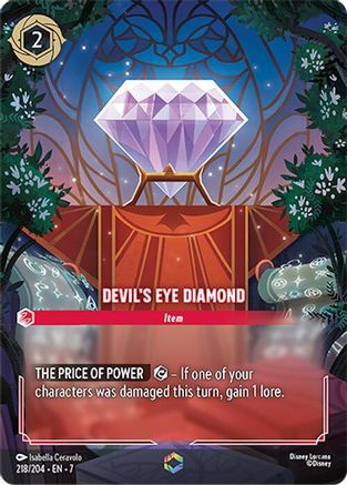 Image of Devil's Eye Diamond (Enchanted) (218/204) - Archazias Island Holofoil