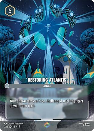 Image of Restoring Atlantis (Enchanted) (222/204) - Archazias Island Holofoil