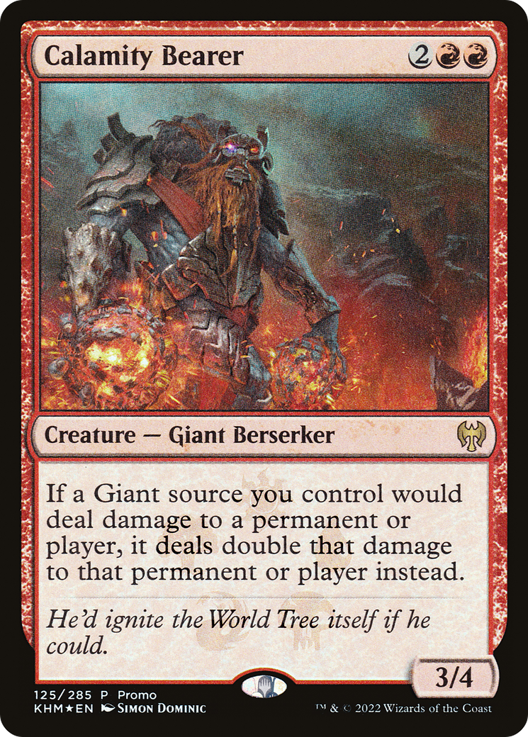 Image of Calamity Bearer (MEDIA-125★) - Kaldheim Promos Foil
