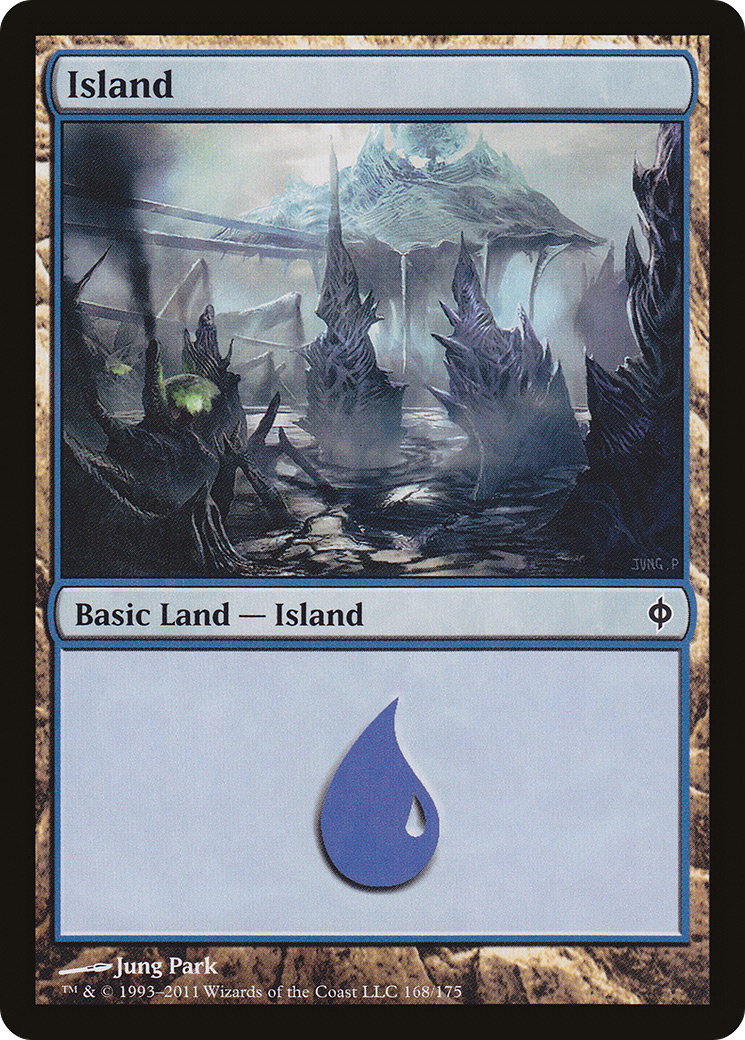 Image of Island (168) (NPH-168) - New Phyrexia Foil