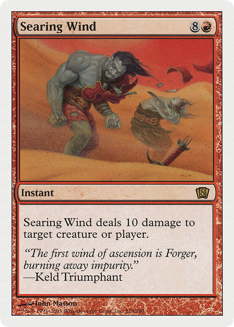 Image of Searing Wind (8ED-218) - 8th Edition Foil