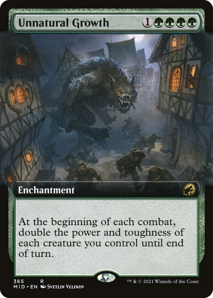 Image of Unnatural Growth (Extended Art) (MID-365) - Innistrad: Midnight Hunt: (Extended Art) Foil