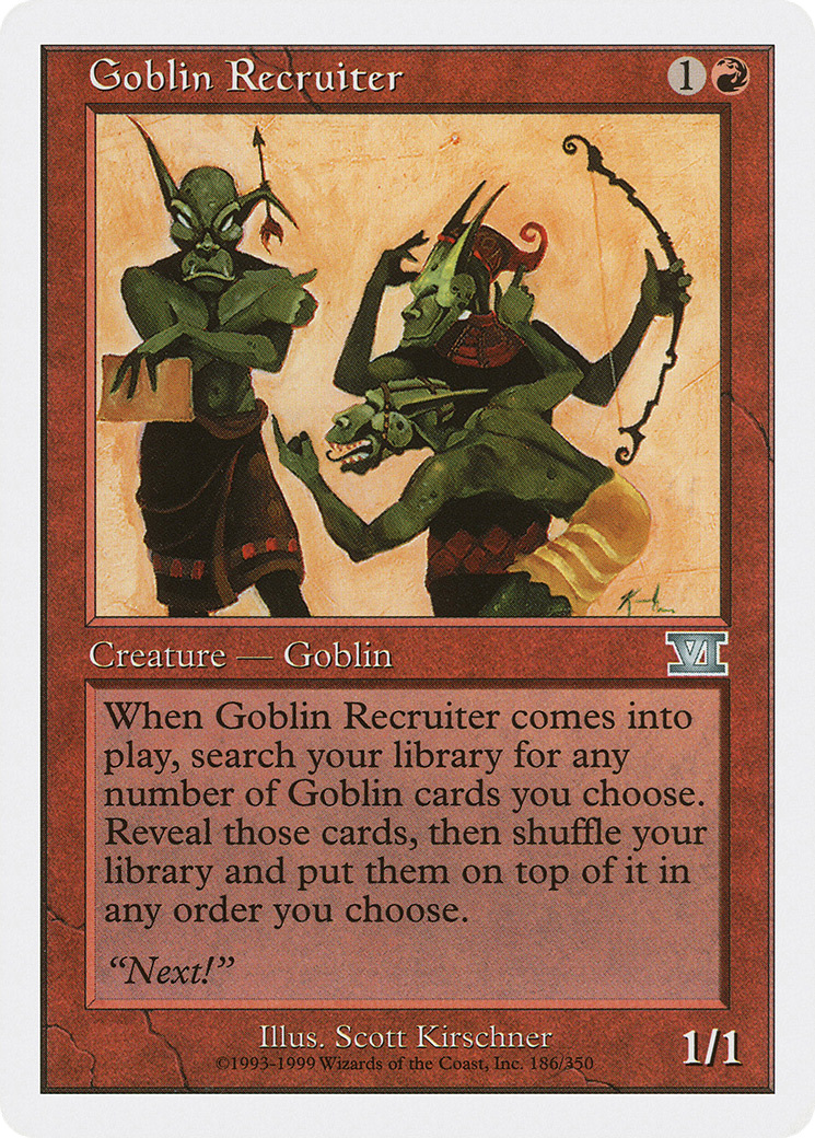 Image of Goblin Recruiter (6ED-186) - Classic Sixth Edition
