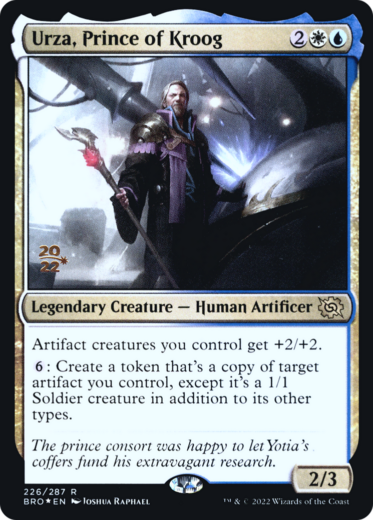 Image of Urza, Prince of Kroog (PRE-226) - The Brothers' War Promos Foil